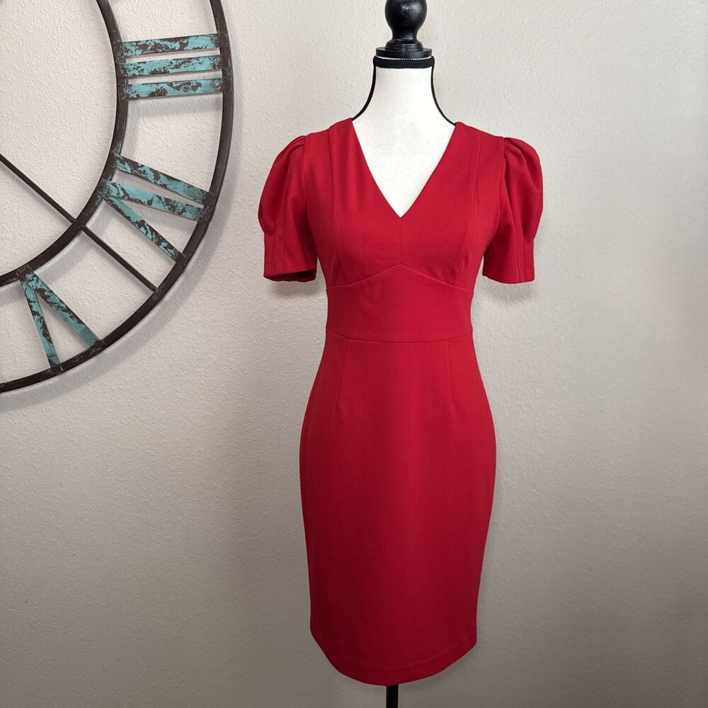 DKNY Dress 2 NWT Red Short Sleeve Sheath